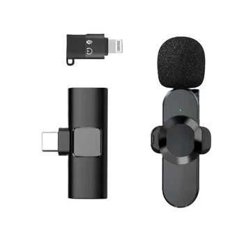 Микрофон петличный BOROFONE BFK12 Trophy lavalier Wireless Digital Microphone Type-C Black