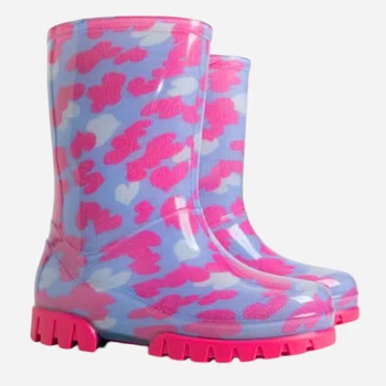 Детские резиновые сапоги для девочки Demar Twister Print 0036C 26-27 Разноцветные (5901232006684)
