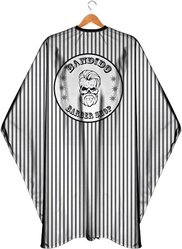 Пеньюар для перукаря / барбершопу Bandido Star Barber Cape Small Strips з тонкими смужками (5285550450009)