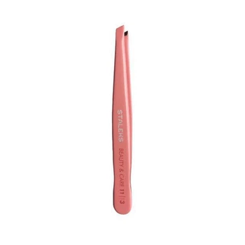 Пинцет для бровей BEAUTY & CARE 11 TYPE 3 (широкие скошенные кромки) розовый СТАЛЕКС*