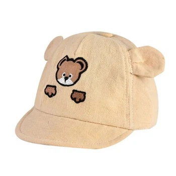 Детская кепка с вышивкой Little Bear Бежевый 48-50см