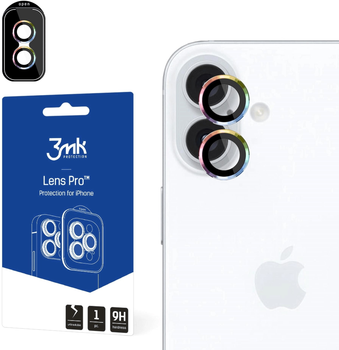 Захисне скло 3MK Lens Protection Pro для камери Apple iPhone 16/16 Plus Rainbow (5903108588577)