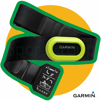 Нагрудний пульсометр для спорту та відстеження серецевого ритму Garmin HRM-PRO (010-12955-00) датчик Sensor ANT+ Bluetooth BLE та ANT+ для Polar | Bryton | Wahoo | Lezyne | Apple Watch чорний ремінець з зеленим датчиком