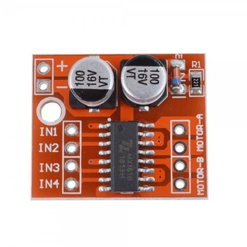 Драйвер двигателя 2-кан H-мост MX1508, L298N Mini для Arduino