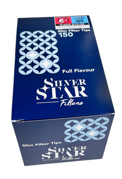 Блок фільтрів для самокруток Silver Star Slim 6*15мм 10*150 шт