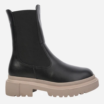 Женские зимние челси кожаные высокие PARADIZE SHOES CH-129 36 23.2 см Черные (ROZ6501054681)