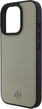 Панель Mercedes-Benz Textured And Plain Leather MagSafe для iPhone 16 PRO MAX Beige (MEHMP16X23RBARE)