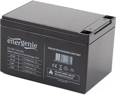 Акумуляторна батарея EnerGenie 12V 12Ah (BAT-12V12AH)