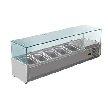 Холодильная витрина-надставка HURAKAN HKN-GXD1200GC со стеклом