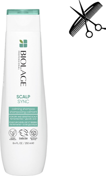 Професійний заспокійливий шампунь Biolage Professional Scalp Sync для Сухої та Чутливої шкіри голови та волосся 250 мл (3474637221065)