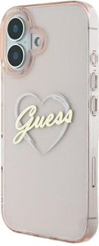 Etui Guess Hardcase IML Heart do Apple iPhone 16 Pink (GUHCP16SHCHGSPP)