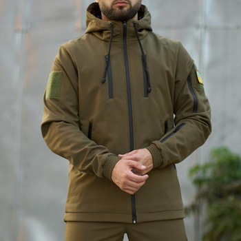 Мужская куртка "Reef" SoftShell на микрофлисе до -10°C койот размер 3XL