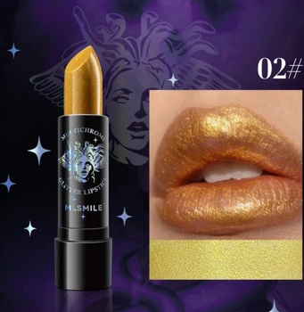 Губна помада блискуча Gliter Lipstick MLSMILE №2 Золота водостійка