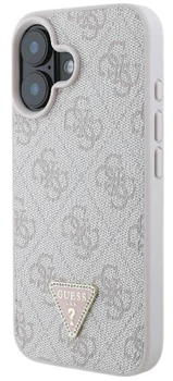 Панель Guess Hardcase New 4G Triangle для Apple iPhone 16 White (GUHCP16SPG4GPH)