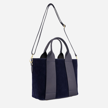 Torba shopper damska zamszowa