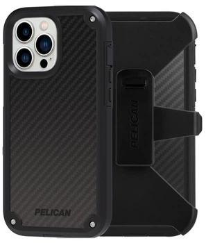 Чехол противоударный с клипсой Pelican Shield Kevlar для iPhone 13 Pro (6.1") Black