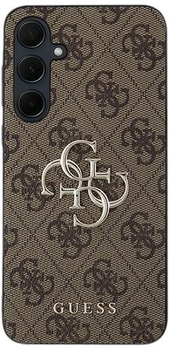 Панель Guess Hardcase 4G Big Metal Logo для Samsung Galaxy A35 A356 Brown (GUHCSA354GMGBR)