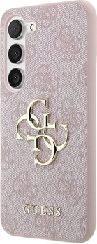 Панель Guess Hardcase 4G Big Metal Logo для Samsung Galaxy A35 A356 Pink (GUHCSA354GMGPI)