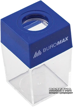 Пластиковый бокс для скрепок Buromax с магнитом Синий (BM.5085)