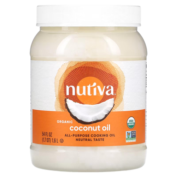 Nutiva, органическое кокосовое масло, рафинированное, 1,6 л