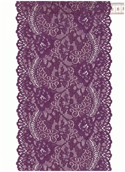 Мереживо еластичне Lauma Fabrics Сливове вино 1750T-2605