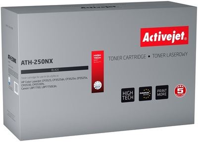 Toner Activejet do HP 504X CE250X i Canon CRG-723HB Black (5901443011446)