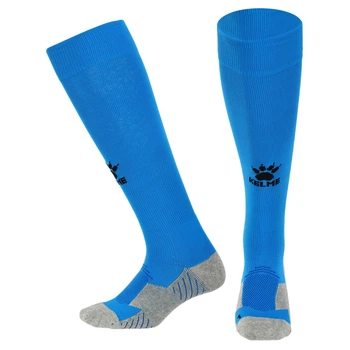 Гетры футбольные мужские KELME LIGA K15Z908-9450 (нейлон, хлопок, спандекс, размер M, голубой-черный)