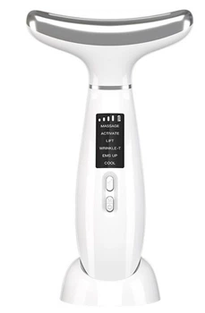 Мікрострумовий масажер для шиї та обличчя AIMED Neck RF Lifting EMS+LED White