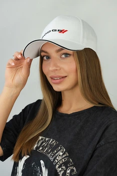 Бейсболка унисекс Braxton Dodge 58257 56-58 Белый (58263)