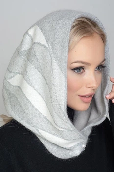 Шапка-капор женская Flirt Холли One Size Дымчатое серебро