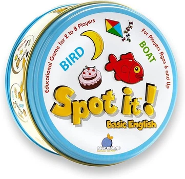 Настільна гра Dobble Spot it! Basic English / Спот іт! Базова англійська