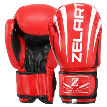 Перчатки боксерские PU Zelart SHARP MA-5315 (размер 8 oz, красный)