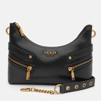 Сумка багет седло женская Guess HWVB93-45180-BLA Черная (190231876151)