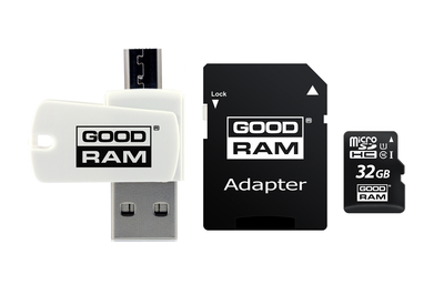 Карта памяти microSD 32Gb GOODRAM All-in-One class 10 UHS-I (M1A4-0320R12)