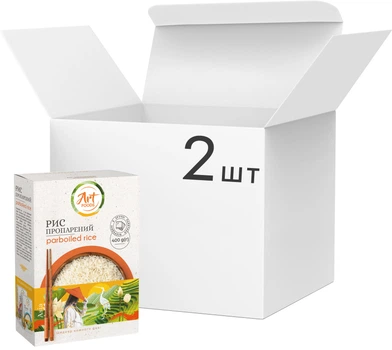 Упаковка риса Art Foods Пропаренный 100 г x 4 пакетика х 2 шт (0.8 кг) (3983323766)