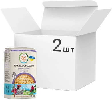 Упаковка гороховой крупы Art Foods 800 г х 2 шт (1.6 кг) (3983323767)