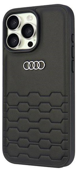 Etui Audi Synthetic Leather do Apple iPhone 16 Pro Max Black (6955250228442)