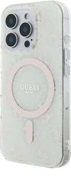 Etui Guess Hardcase IML 4G MagSafe do Apple iPhone 16 Pro Max White (GUHMP16XH4DTEH)