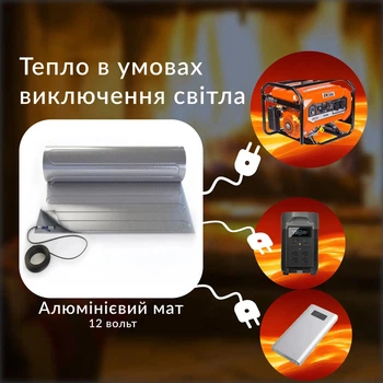 Алюмінієвий мат HeatTech WarmArmor 24В 1.0 м.кв 60 Вт
