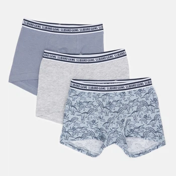 Набор детских трусов-боксеров 3 шт для мальчика Slibard Gang 82890160 92-98 см Gris Chiné Sombre/D Mel Grey (3349600281943)