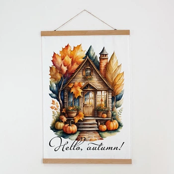 Постер тканевый на стену Hello, autumn! 60х93 см