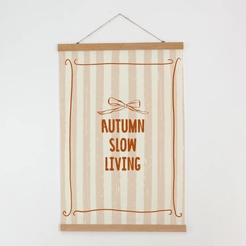 Постер тканевый на стену Autumn slow living 60х93 см