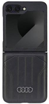 Панель Audi Synthetic Leather з MagSafe для Samsung Galaxy Z Flip 6 Black (6955250228299)