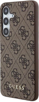 Панель Guess Hardcase 4G Metal Gold Logo для Samsung Galaxy A35 A356 Brown (GUOHCSA35G4GFBR)