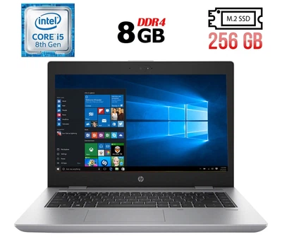 Ноутбук Б-класс HP Probook 640 G4 / 14" (1366x768) TN / Intel Core i5-8350U (4 (8) ядра по 1.7 - 3.6 GHz) / 8 GB DDR4 / 256 GB SSD M.2 / Intel UHD Graphics 620 / WebCam / Fingerprint б/у