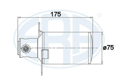 Осушитель ERA 668015 Mercedes C-Class A2028300283, A2028300083, 2028300283