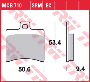 Гальмівні колодки TRW MCB710