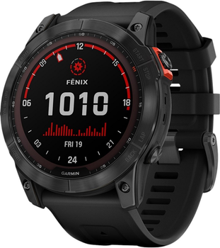 Спортивний годинник Garmin fenix 7X 35.56 mm Solar Slate Gray with Black Band (010-02541-01)