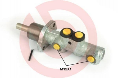 Головний гальмівний циліндр BREMBO M85038 Skoda Fabia, Roomster; Volkswagen Polo; Seat Ibiza; Audi A6; Suzuki Grand Vitara 6Q0611019, 6Q2611019, 6Q2614105AC