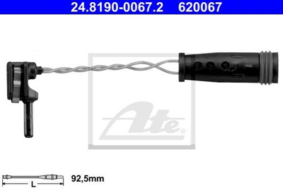 Датчик износа тормозных колодок ATE 24819000672 Mercedes C-Class, GLC-Class, B-Class, CLA-Class, G-Class, A-Class, GLA-Class 1695401617, A1695401617